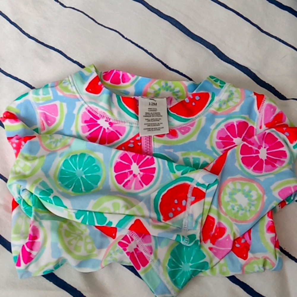 Baby girl Tommy Bahama long-sleeved swim suit